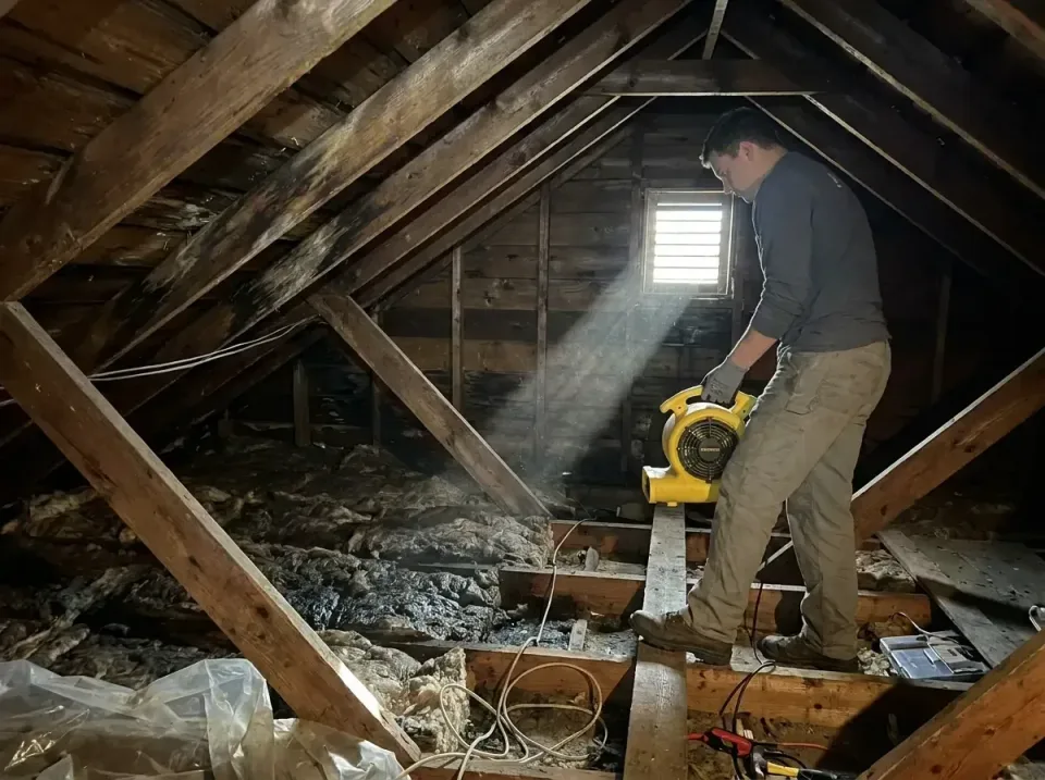 attic-water-damage-drying-proc-007 — frequently asked questions, Emergency Water Extraction & 24/7 Flood Response in Combine…